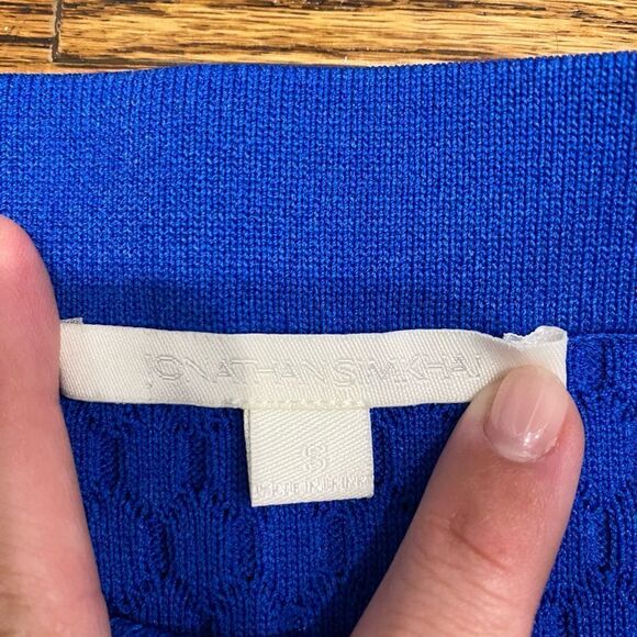 Jonathan Simkhai Ribbed blue knit pencil skirt - Picture 4 of 6